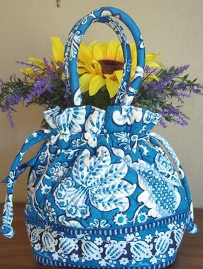 Vera Bradley Emma Hobo Bag - Blue Lagoon